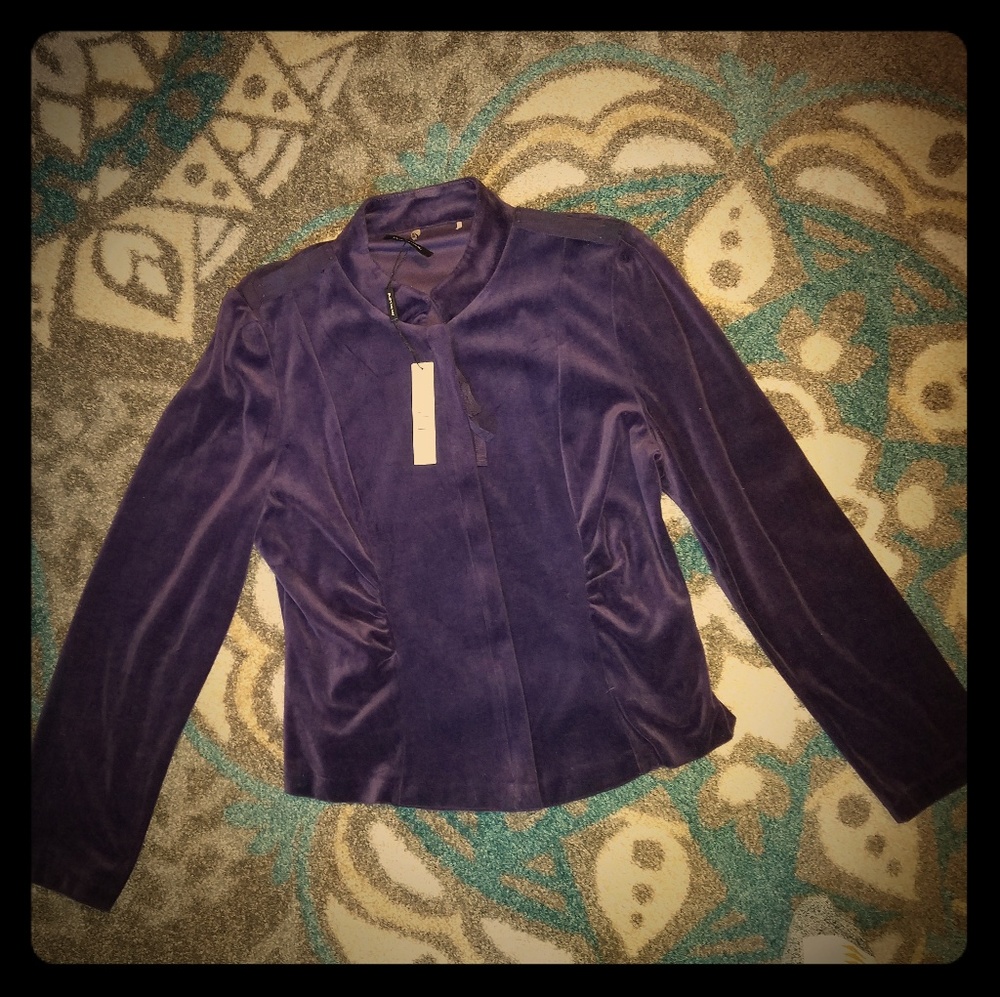 Elie Tahari XL Purple Jacket NWT